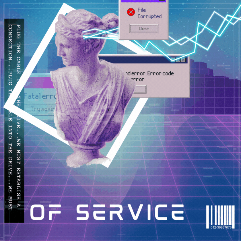 The Devoid of Space logo, a black circle outlined in orange on a starry background, with the words Devoid of Space written across it in orange